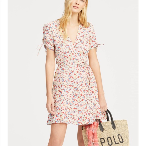 SALE!🌸🌸💥💥💥Lana Del Rey Polo Ralph Lauren crêpe wrap dress - Picture 12 of 14